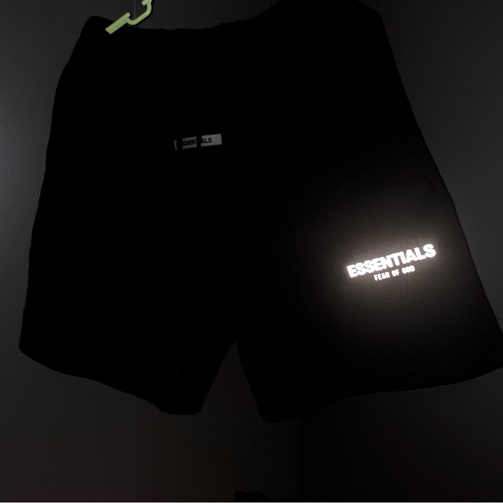 ESSENTIALS Black Medium Shorts Unisex